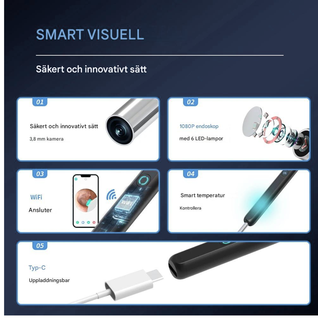 Smart Öron – En visuell öronrengörare med kamera.